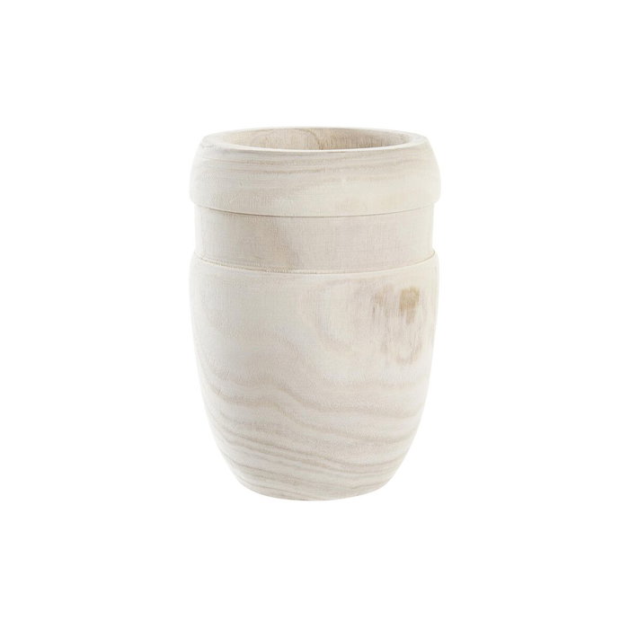 DKD Home Decor Macetero Paulownia 15x15x20 Marrón Natural