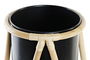 DKD Home Decor Macetero Colonial Natural Negro Bambú Metal 26 x 40 x 26 cm