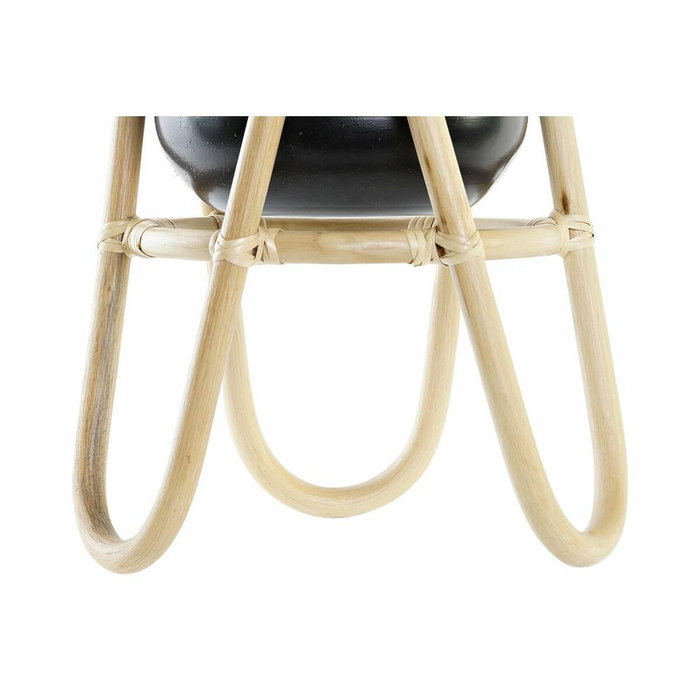 DKD Home Decor Macetero de Bambú y Metal 26x26x40 cm con Maceta