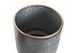 DKD Home Decor Macetero Loft de Metal, Set de 2 Macetas en Colores Gris y Negro, Diseño Desmontable 25 x 25 x 46 cm