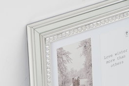 DKD Home Decor Marco Multifoto Luxury Tradicional Dorado Plateado 3 Fotos Cristal PS (2 Unidades) 46.5 x 2 x 28.5 cm