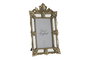 DKD Home Decor Marco de Fotos 10x15 cm Champán Chic de Resina, Cristal y Espejo, 25x16x2 cm