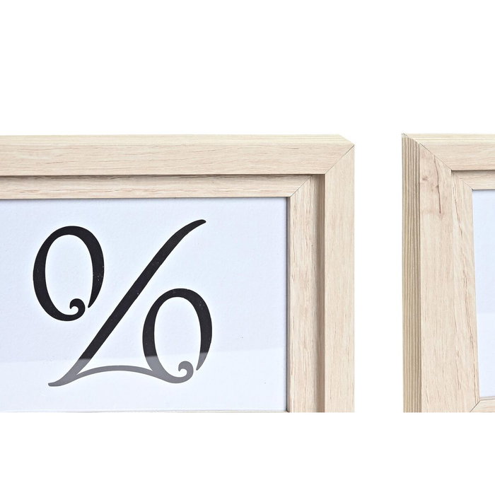 DKD Home Decor Set de 5 Marcos para Fotos MDF y Cristal Natural 40x1,5x50 cm DKD Home Decor Set de 5 Marcos para Fotos MDF y Cristal Natural 40x1,5x50 cm