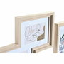 DKD Home Decor Set de 5 Marcos para Fotos MDF y Cristal Natural 40x1,5x50 cm