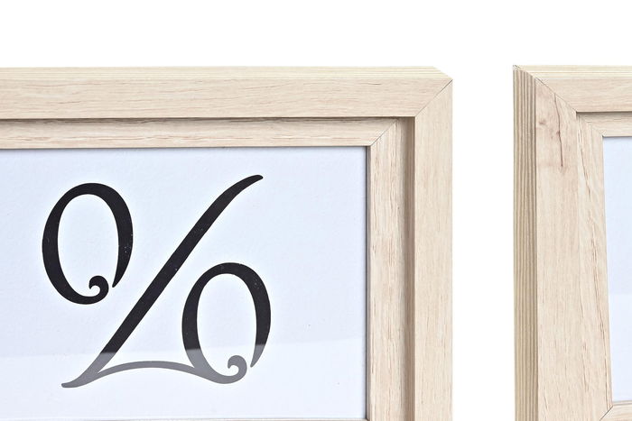 DKD Home Decor Marco de Foto Urban Natural Multicolor MDF Cristal 50x40x1.5 cm Set de 5