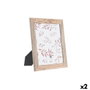 Marco de Fotos DKD Home Decor Marrón 25 x 1 x 30 cm Madera MDF (2 Unidades)