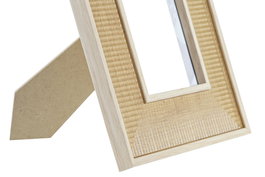 DKD Home Decor Marco de Foto 10X15 Scandi Natural MDF 24 x 19 x 1.5 cm