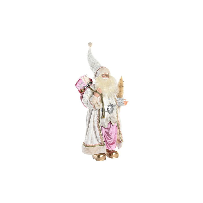 DKD Home Decor Figura Poliéster PVC Rosa y Gris 45x34x83 cm