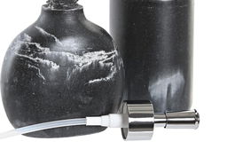 DKD Home Decor Baño Chic Negro Set de 2 Piezas 6 x 17 x 11 cm