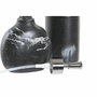 DKD Home Decor Set de Baño de 2 Piezas con Acabado de Mármol Negro