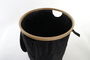 DKD Home Decor Cesta Ropa Basicos Negro Natural 44 x 57 x 44 cm