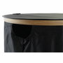 DKD Home Decor Cesta de Ropa Roble y Poliéster Negro 44x44x57 cm