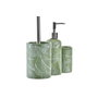DKD Home Decor Juego de accesorios de baño de 3 piezas Hoja Verde