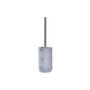DKD Home Decor Escobillero de Cemento y Acero Inoxidable Gris