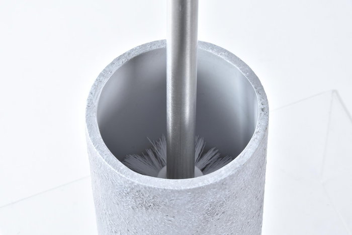 DKD Home Decor Escobillero Scandi Gris Plateado Cemento Inox 10x10x40 cm DKD Home Decor Escobillero Scandi Gris Plateado Cemento Inox 10x10x40 cm