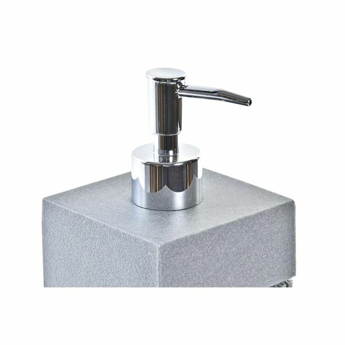 DKD Home Decor Dosificador Gris Plateado 8.5 x 17.3 x 8.5 cm