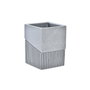 DKD Home Decor Vaso de Resina Gris 7,6x7,6x10 cm