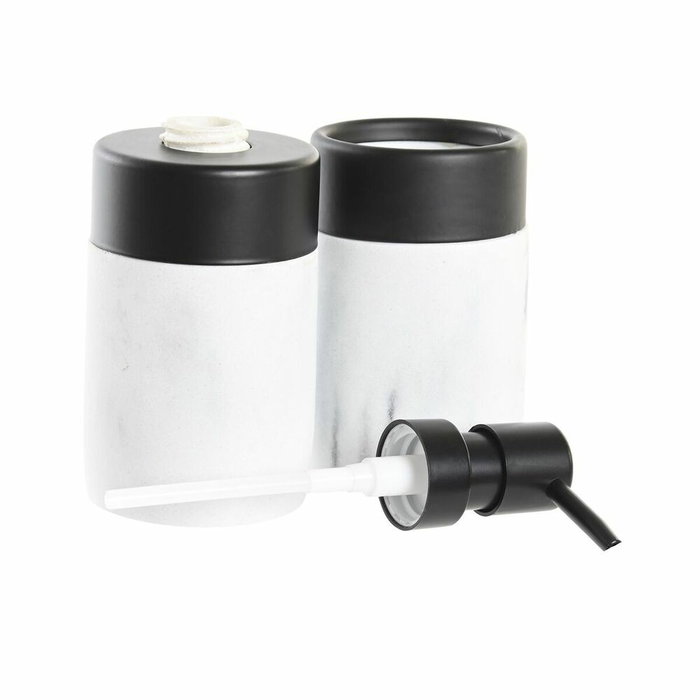 DKD Home Decor Set de Baño de 2 Piezas en Resina y Metal Mármol Blanco DKD Home Decor Set de Baño de 2 Piezas en Resina y Metal Mármol Blanco