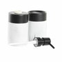 DKD Home Decor Set de Baño de 2 Piezas en Resina y Metal Mármol Blanco