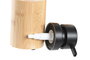 DKD Home Decor Dosificador Loft Baño Bambú Natural Negro 8 x 16 x 8 cm