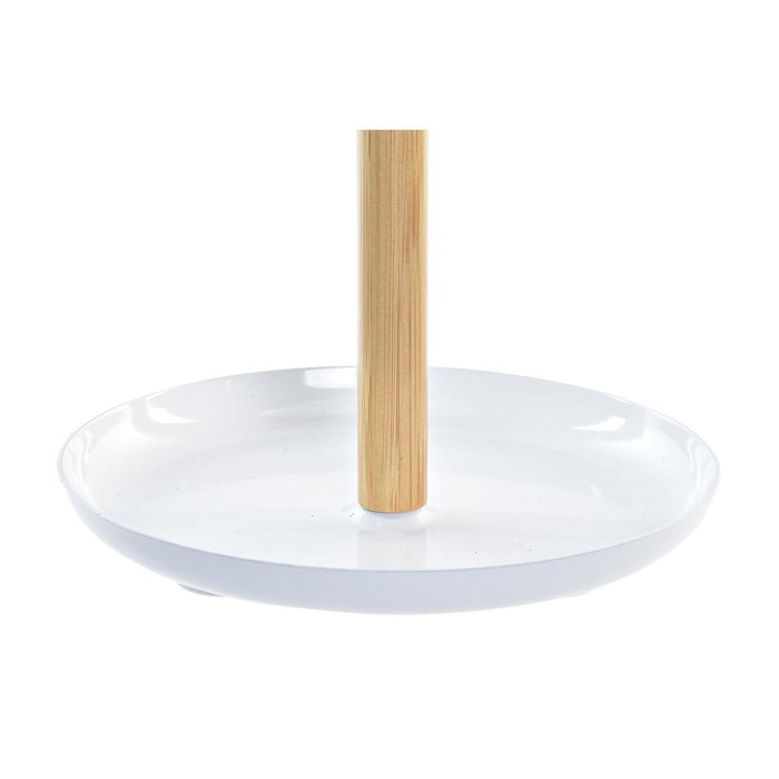 DKD Home Decor Espejo de Bambú y PS Blanco 17x17x31 cm