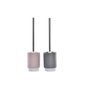 DKD Home Decor Escobillero Dolomite Plateado Surtido de 2 Unidades, Gris y Rosa Palo