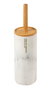 DKD Home Decor Escobillero Scandi Blanco Natural Resina Caucho 10.3 x 38 x 10.3 cm
