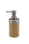 DKD Home Decor Dosificador de Bambú y PP Natural 7x7x17 cm