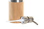 DKD Home Decor Dosificador Basicos Natural Plateado Bambu Pp 7 x 17 x 7 cm
