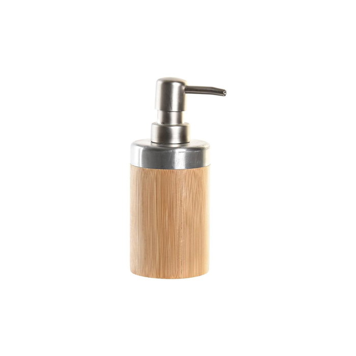DKD Home Decor Dosificador de Bambú y PP Natural 7x7x17 cm