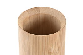 DKD Home Decor Vaso Basicos Natural Plateado 7 x 11 x 7 cm Bambu y Pp
