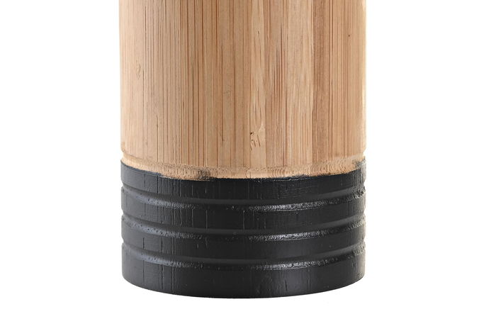 DKD Home Decor Vaso Basicos Natural Negro Bambu 7 x 11 x 7 cm