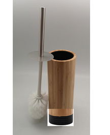 DKD Home Decor Escobillero Basicos Negro Natural 10 x 36.8 x 10 cm