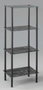 DKD Home Decor Estantería de Acero y Cristal Símil Mármol 40x30x105 cm