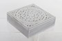 DKD Home Decor Caja de Infusiones Mandala Blanco