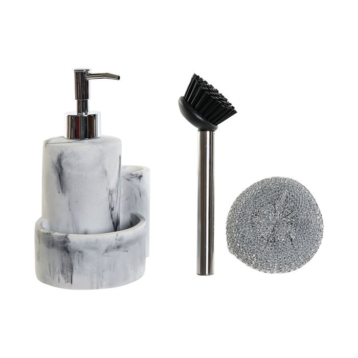 DKD Home Decor Dosificador Moderno Chinalight Marble Blanco