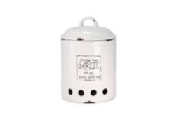 DKD Home Decor Bote Blanco 17.7 x 26 x 17.7 cm Dolomita