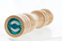 Salero-Pimentero DKD Home Decor 5 x 5 x 21 cm Natural Madera de caucho Acero Inoxidable