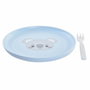 DKD Home Decor Vajilla Infantil Azul Gris New Bone Set 5 Piezas
