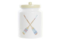 DKD Home Decor Surtido de 4 Botes de Dolomite Salitre Multicolor