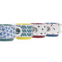 DKD Home Decor Set de Café Africa de 4 Piezas en Gres y Metal