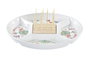 DKD Home Decor Aperitivo Tropical Tropic Garden Gres Bambú Multicolor Natural 23.5 x 7 x 23.5 cm