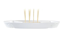 DKD Home Decor Aperitivo Tropical Tropic Garden Gres Bambú Multicolor Natural 23.5 x 7 x 23.5 cm