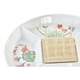 DKD Home Decor Bandeja de Aperitivo de Gres y Bambú Tropic Garden Multicolor