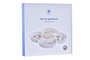 DKD Home Decor Bandeja de Aperitivo Gres y Bambú Tropic Garden 22x22x7 cm