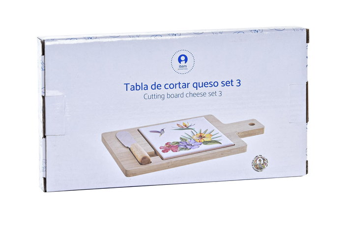 DKD Home Decor Tropic garden Tabla Aperitivo Bambú Gres Multicolor Natural Set 3 Piezas 21.5 x 11.8 x 1.5 cm DKD Home Decor Tropic garden Tabla Aperitivo Bambú Gres Multicolor Natural Set 3 Piezas 21.5 x 11.8 x 1.5 cm