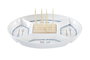 DKD Home Decor Salitre Aperitivo Mediterraneo Gres Bambu Azul Natural 23.5 x 7 x 23.5 cm