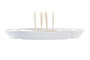 DKD Home Decor Salitre Aperitivo Mediterraneo Gres Bambu Azul Natural 23.5 x 7 x 23.5 cm