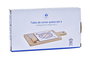 DKD Home Decor Tabla Aperitivo Mediterraneo Azul Natural Bambu Gres Inox Set 3 Piezas 11.8 x 1.5 x 21.5 cm