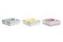 DKD Home Decor Servilletero Vichy Sweet Surtido de 3 Unidades